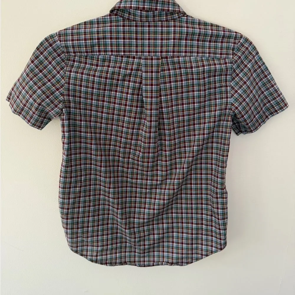 Ralph Lauren Kids Plaid Button-Down Shirt - Red, Blue, Green size small (8)